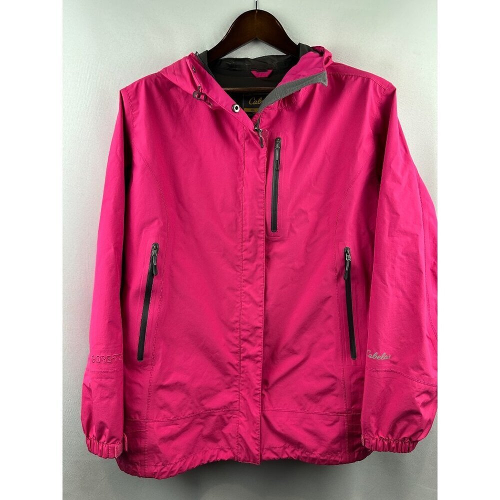 Women’s Gore-Tex Cabela Pink Raincoat Windbreaker Size 2X